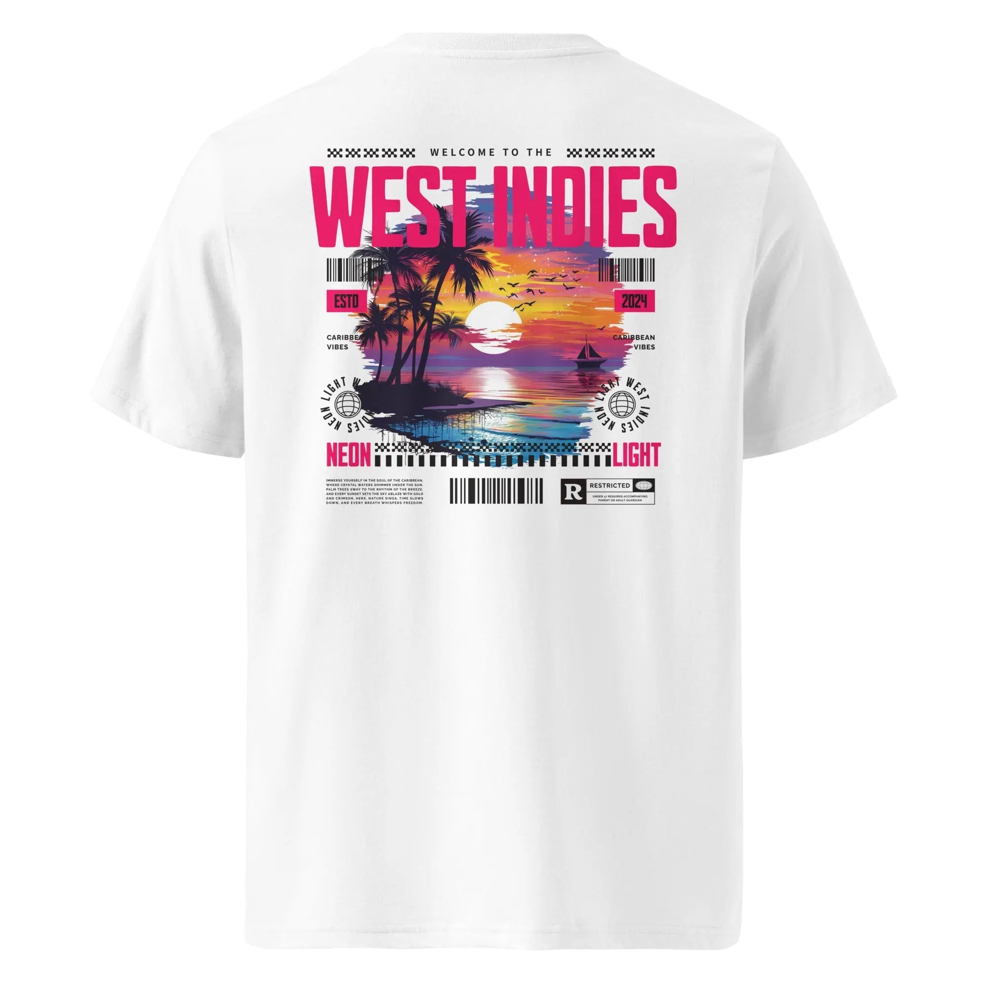 T-SHIRT UNISEXE - WEST INDIES - BLACK LEGACY STREETWEAR