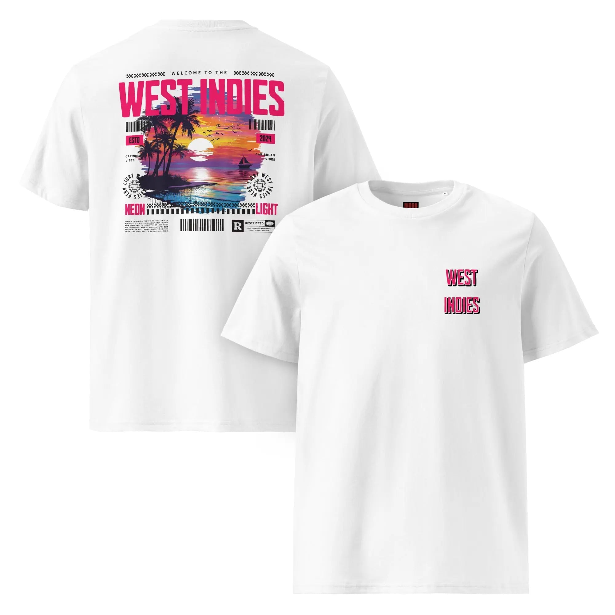 T-SHIRT UNISEXE - WEST INDIES - BLACK LEGACY STREETWEAR