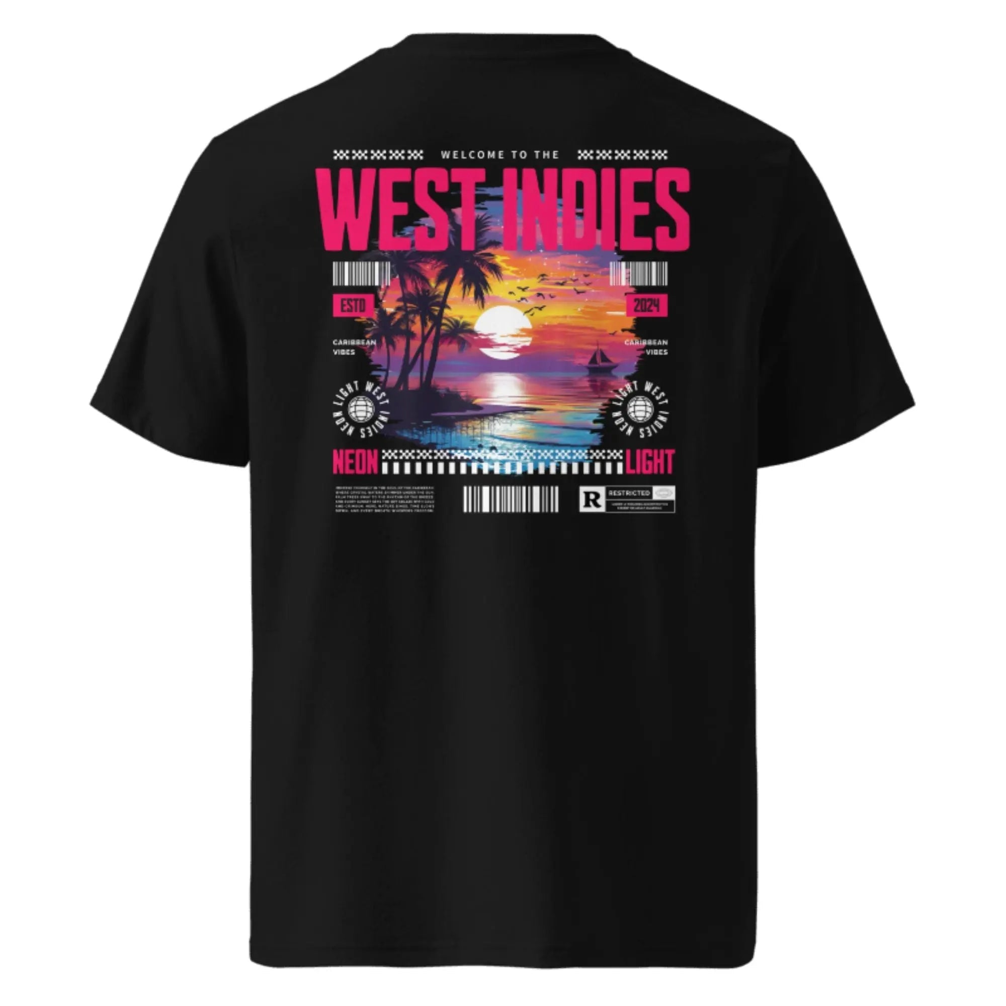 T-SHIRT UNISEXE - WEST INDIES - BLACK LEGACY STREETWEAR